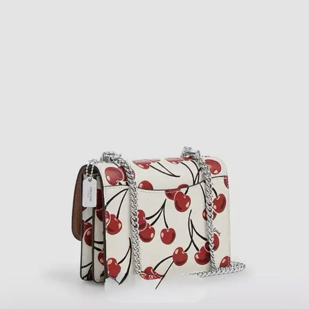 ON HOLD Coach Cherry Print White Crossbody Bag - Picture 4 of 10